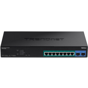 TRENDnet TPE-1021WS 10-Port Managed Gigabit Ethernet PoE+ Switch, 2x SFP ports, rack mountable